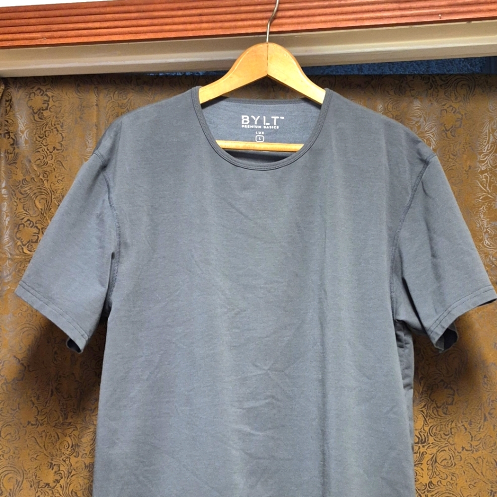 BYLT premium Basics Lux Men's Gray T-Shirt